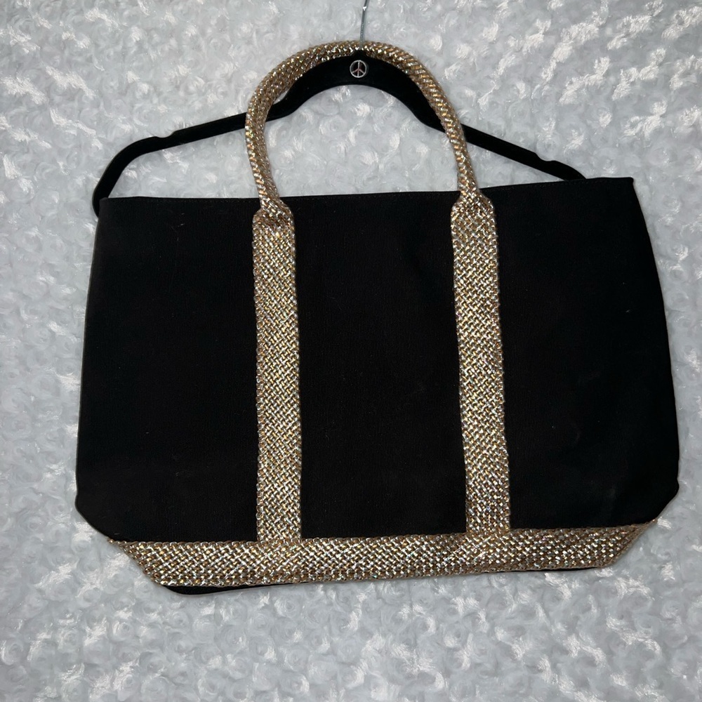 Victoria’s Secret Black and Gold Tote Bag - Picture 4 of 5